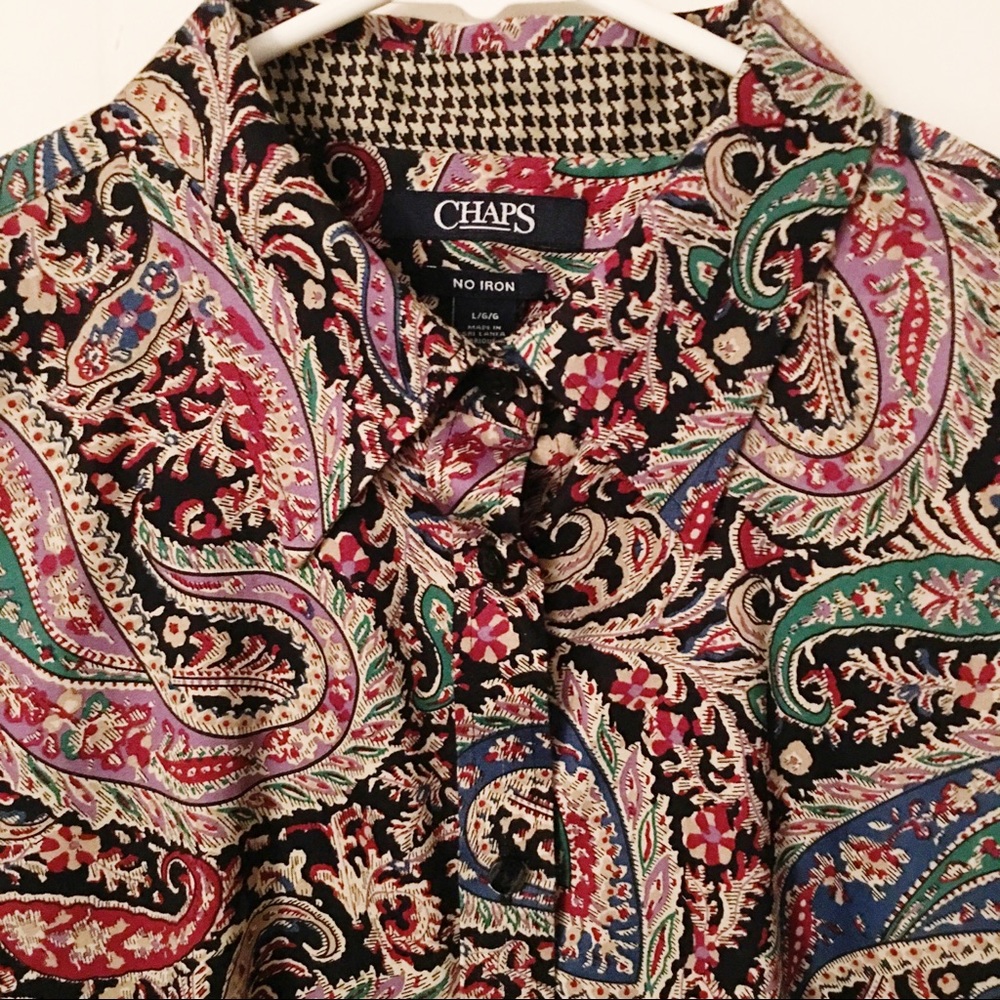 Chaps Unique Button Down Shirt.  NWOT